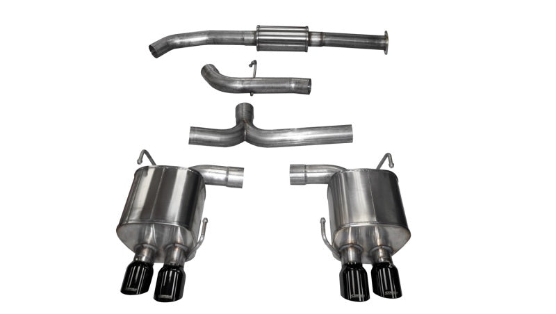 CORSA Performance 14857BLK Corsa 2015-2021 Subaru WRX Cat Back Exhaust Black Quad 3.5in Tips *Sport*