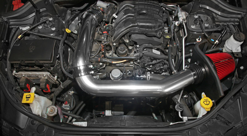 Spectre 9020 11-15 Jeep Grand Cherokee V6-3.6L F/I Air Intake Kit - Polished w/Red Filter