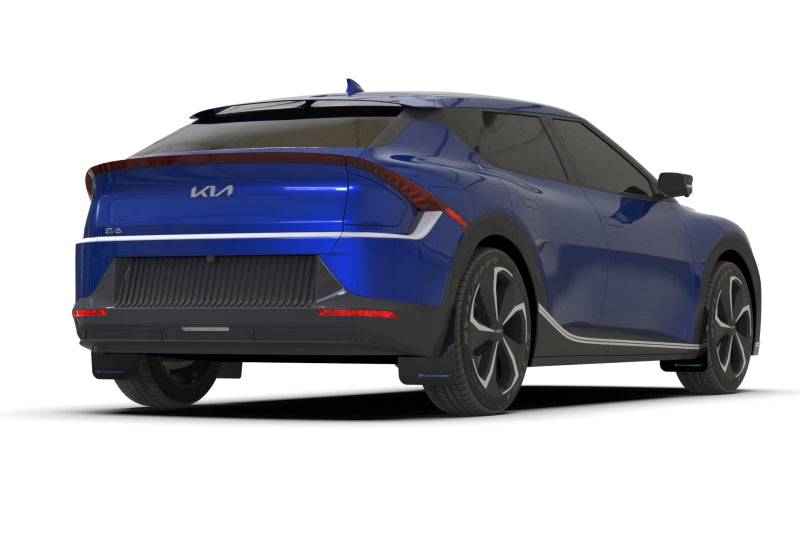 Rally Armor MF91-UR-BLK-DGRY 22-23 Kia EV6 Black UR Mud Flap Dark Grey Logo