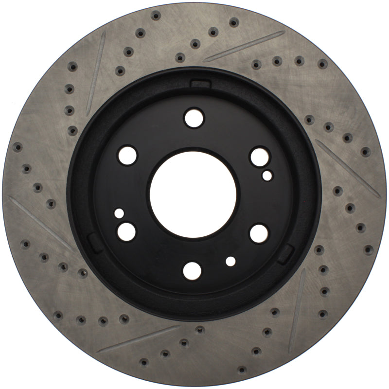 Stoptech 127.66057L StopTech 05-10 GMC Sierra 1500 (w Rear Drum) / 07-09 GMC Yukon Front Left Slotted & Drilled Rotor
