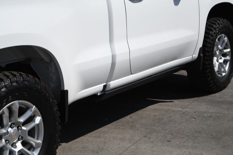 Go Rhino 20404857PC RealTruck 19-24 Chevy Silverado Standard Cab 2dr VoltStep Electric Running Board Kit-Textured Black