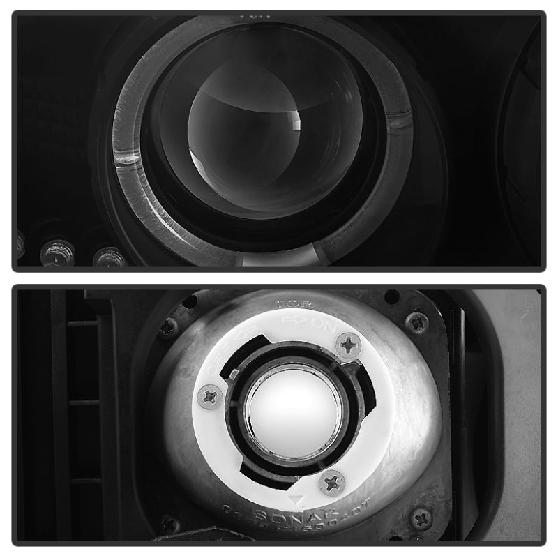 SPYDER 5078292 Spyder GMC Sierra 1500/2500 99-06 Projector Headlights LED Halo LED Blk Smke PRO-YD-CDE00-HL-BSM