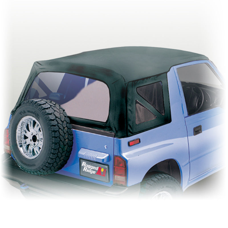 Rugged Ridge 53702.15 S-Top Black Denim Clear Windows 88-94 Sidekicks