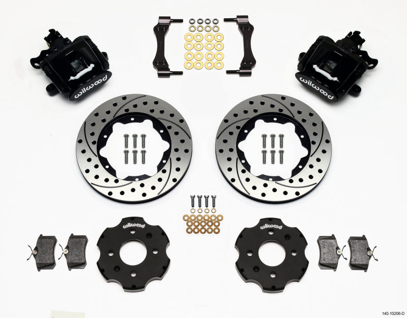 Wilwood 140-10206-D Combination Parking Brake Rear Kit 11.00in Drilled Civic / Integra Disc 2.39 Hub Offset