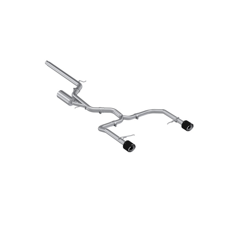 MBRP S46153CF 2022 VW Jetta GLI 2.0 TSI 3in Cat Back T304 SS 2.5in Dual Split Rear w/ Carbon Fiber Tips