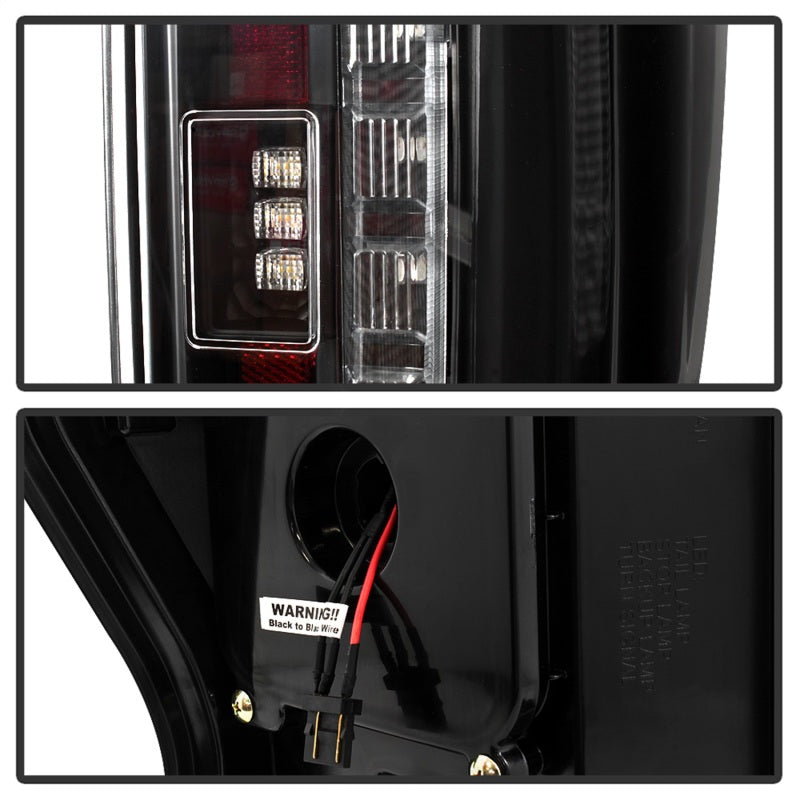 SPYDER 5085580 Spyder 17-18 Ford F-250 Super Duty (Excl LED Models) LED Tail Lights - Black (ALT-YD-FS17-LED-BK)