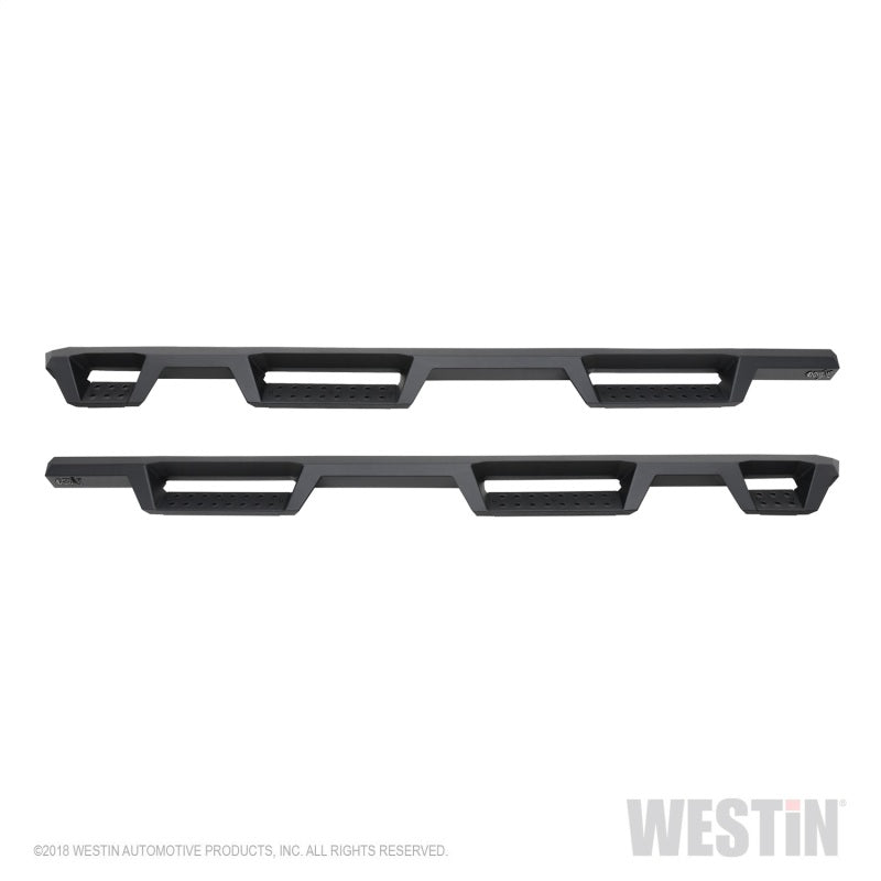 Westin 56-534685 2019 Chevrolet Silverado/Sierra 1500 (5.5ft) Drop Wheel to Wheel Nerf Step Bars - Txt Black