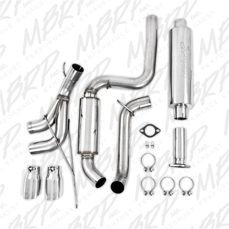 MBRP S4200409 13-14 Ford Focus ST 2.0L EcoBoost Dual Center Outlet T409 3in Cat Back