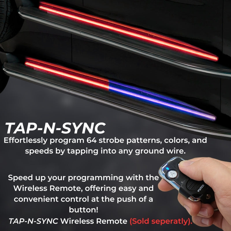 Putco 901601660 19-23 Dodge RAM E Blade Sideliner Blade Rocker Kit Red & Blue LEDs