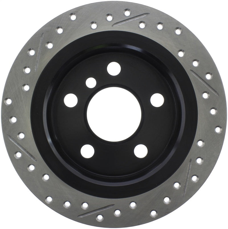 Stoptech 127.34159L StopTech 14-15 Mini Cooper Base Slotted & Drilled Rear Left Rotor