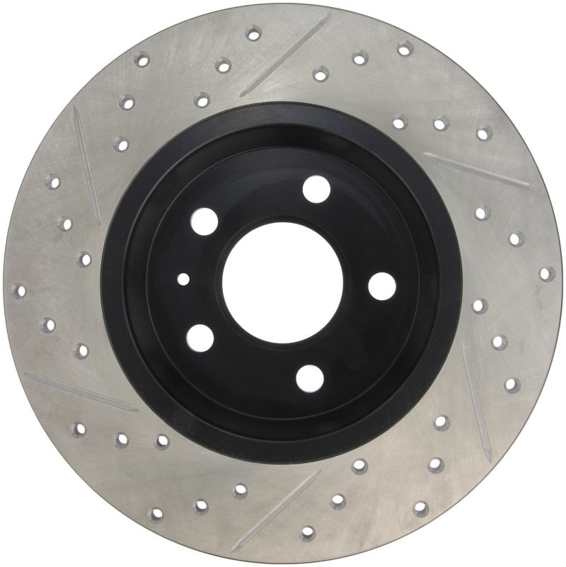 Stoptech 127.33127L StopTech Power Slot 09-10 Audi A4/A4 Quattro / 08-10 A5 / 10 S4 Rear Left Drilled & Slotted Rotor