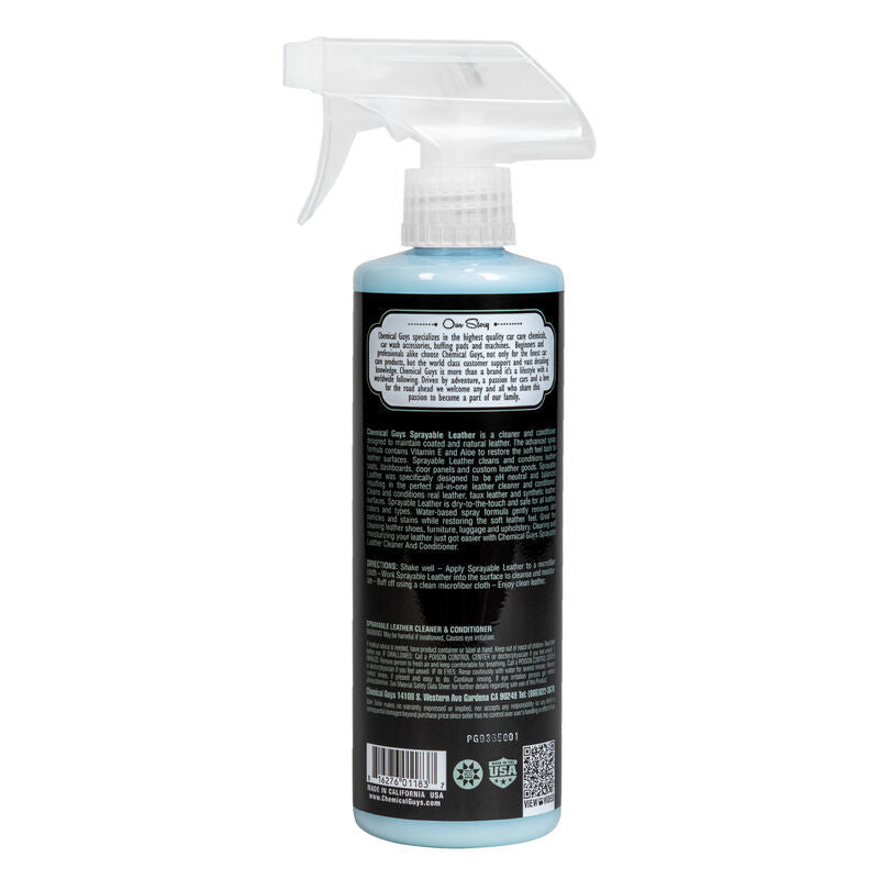 Chemical Guys SPI_103_16 Sprayable Leather Cleaner & Conditioner In One - 16oz