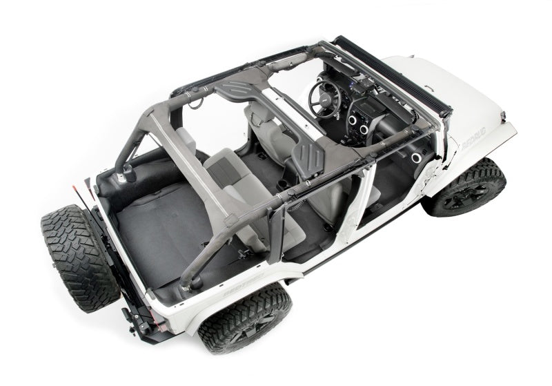 BedRug BTJK07R4 07-10 Jeep JK Unlimited 4Dr Rear 5pc BedTred Cargo Kit (Incl Tailgate & Tub Liner)
