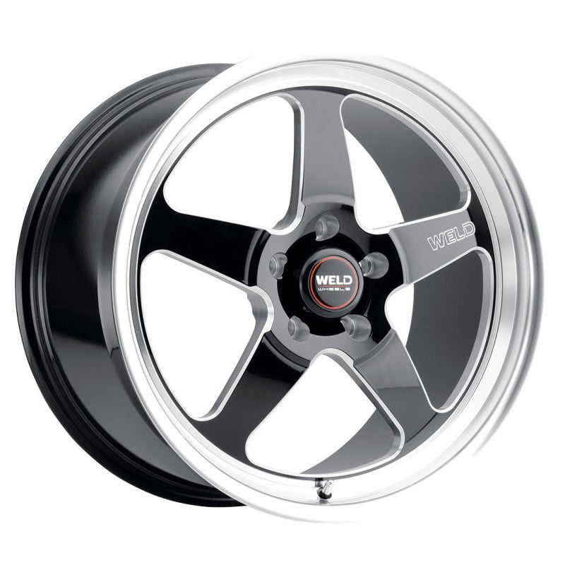 Weld S1558C067N23 S155 18x5 Ventura Drag 5x114.3 ET-23 BS2.1 Gloss BLK MIL DIA 78.1