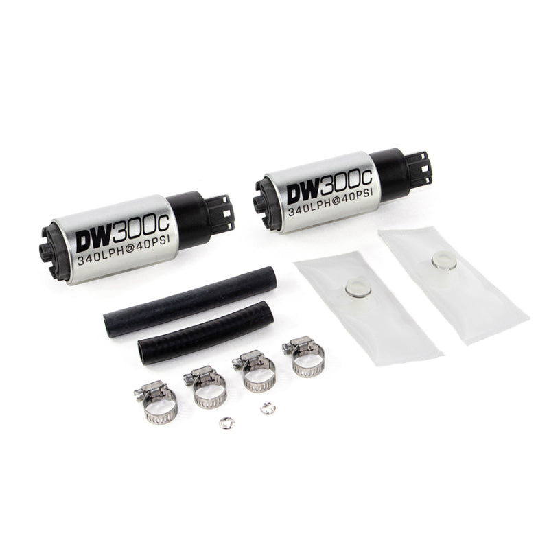 DeatschWerks 9-307-1013 340lph DW300C Compact Fuel Pump w/ 99-04 Ford Lightning Set Up Kit (w/o Mounting Clips)