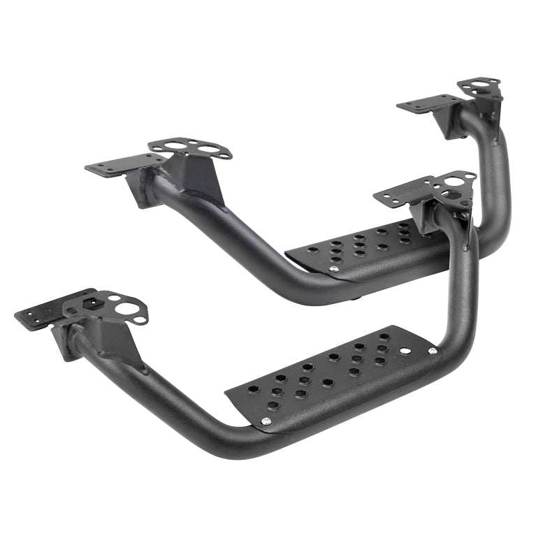 Go Rhino D6410000T Dominator Extreme D6 SideSteps - Tex Blk - 4in Drop Down Steps (Pair)