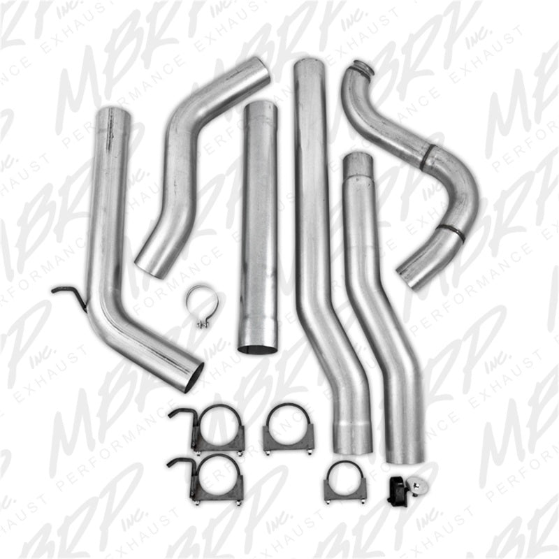 MBRP S6150PLM 88-93 Dodge 2500/3500 Cummins 4WD Turbo Back Single Side Exit No Muffler PLM Series Exhaust
