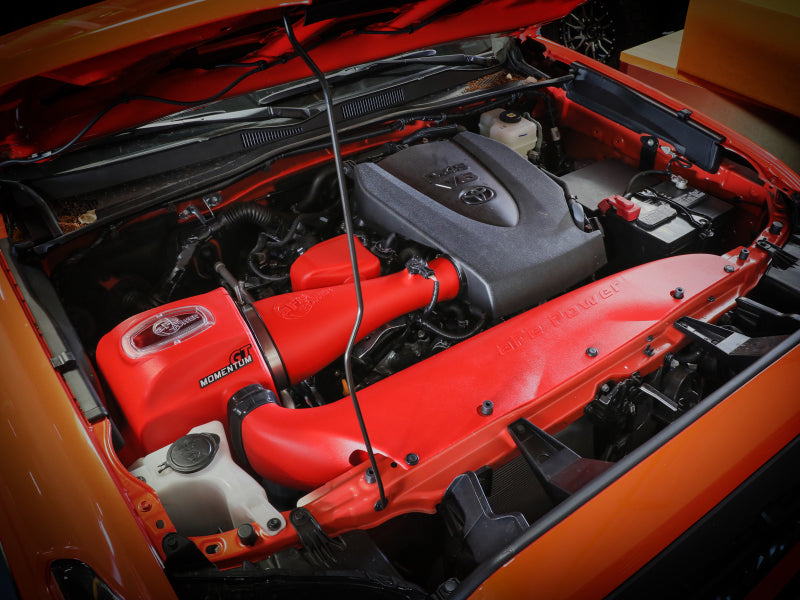 aFe 51-76005-R 16-23 Toyota Tacoma V6 3.5L Momentum GT Red Edition Cold Air Intake System w/ Pro DRY S Filter