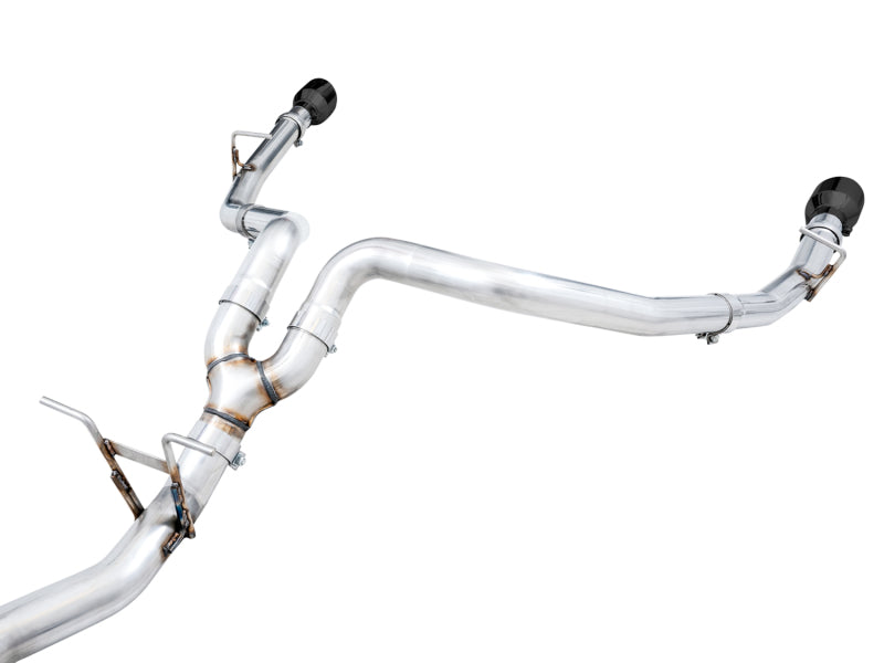 AWE Tuning 3015-33006 19-21 RAM 1500 5.7L (w/Cutouts) 0FG Dual Rear Exit Cat-Back Exhaust - Diamond Black Tips