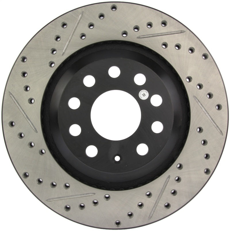 Stoptech 127.33113R StopTech 09 VW Passat CC / 06-09 Passat Slotted & Drilled Right Rear Rotor