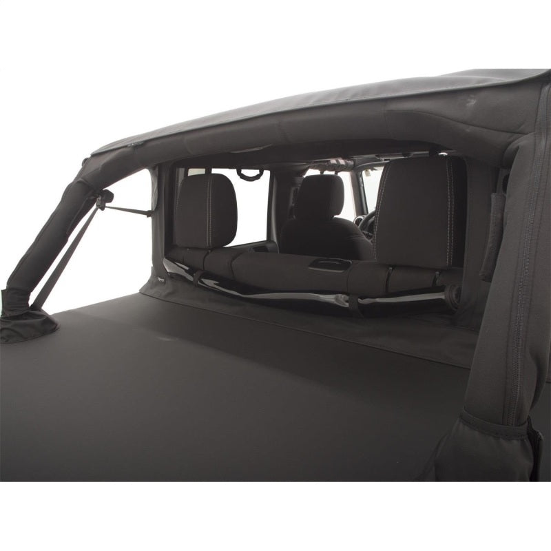 Rampage 990235 2007-2018 Jeep Wrangler(JK) 2-Door Trailview Tonneau Top - Black Diamond