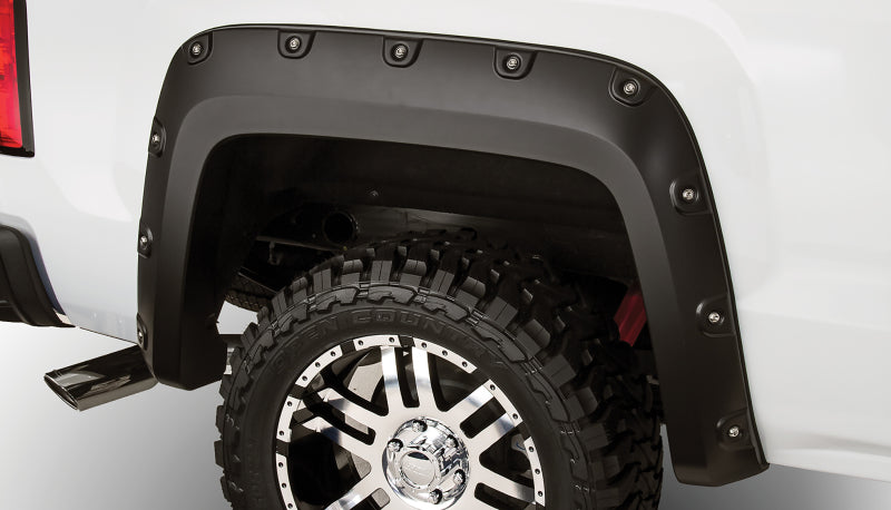 Bushwacker 40086-02 07-13 GMC Sierra 1500 Fleetside Boss Pocket Style Flares 2pc 69.3in Bed - Black