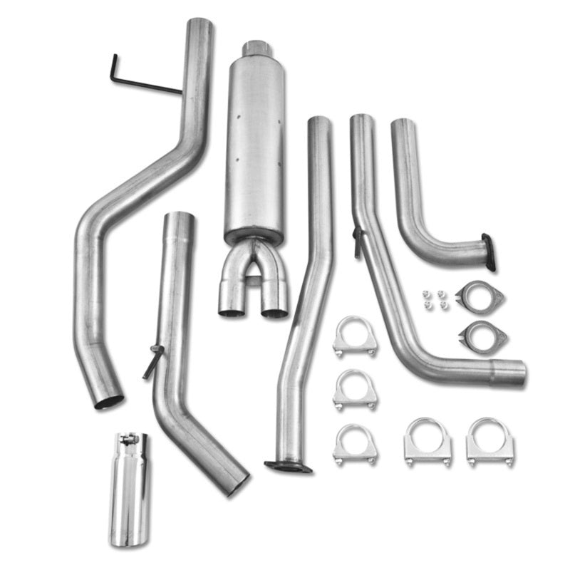 MBRP S5404AL 2007-2009 Nissan Titan 5.6L EC/CC Cat Back Single Side