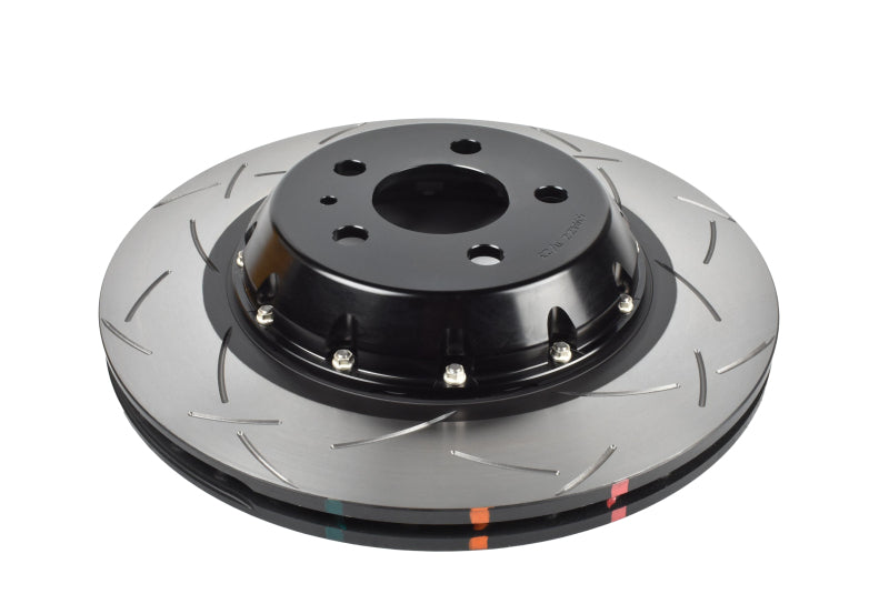 DBA DBA53942BLKS 17-23 Tesla Model 3 (w/355mm Front Rotor) Front 5000 Series 2-Piece Slotted Rotor w/Black Hat