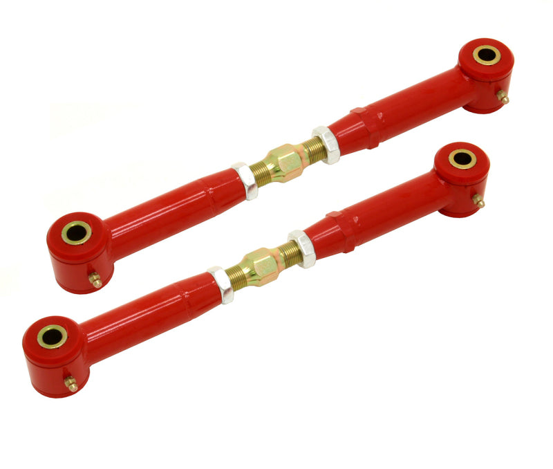 BMR Suspension TR003R BMR 10-15 5th Gen Camaro Rear Adj. Toe Rods (Polyurethane) - Red