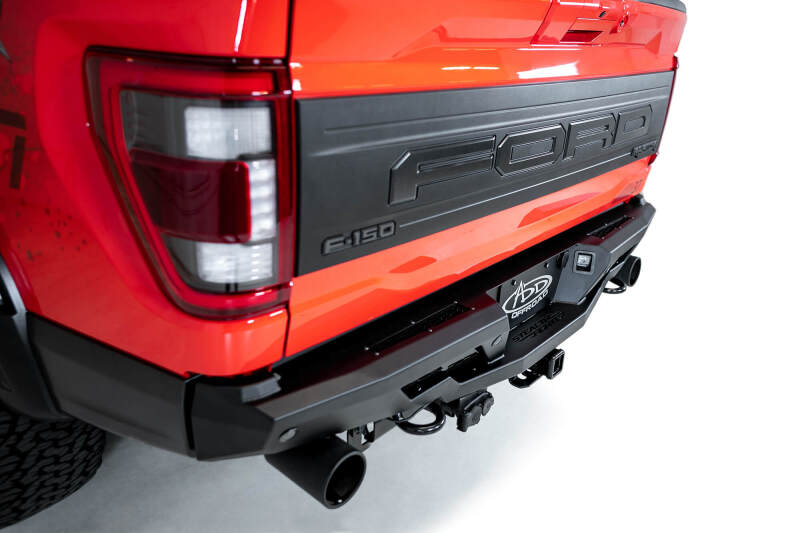 Addictive Desert Designs R210081090103 2022+ Ford Raptor Stealth Fighter R Bumper w/ 2 Cube Lights - Hammer Black