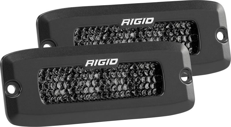 Rigid Industries 925513BLK SR-Q Series PRO Midnight Edition - Spot - Diffused - Pair