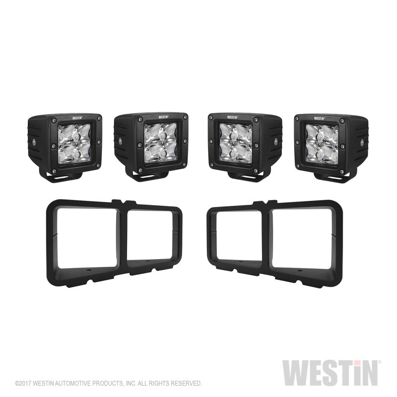 Westin 58-9915 Universal Light Kit for Outlaw Front Bumpers - Textured Black