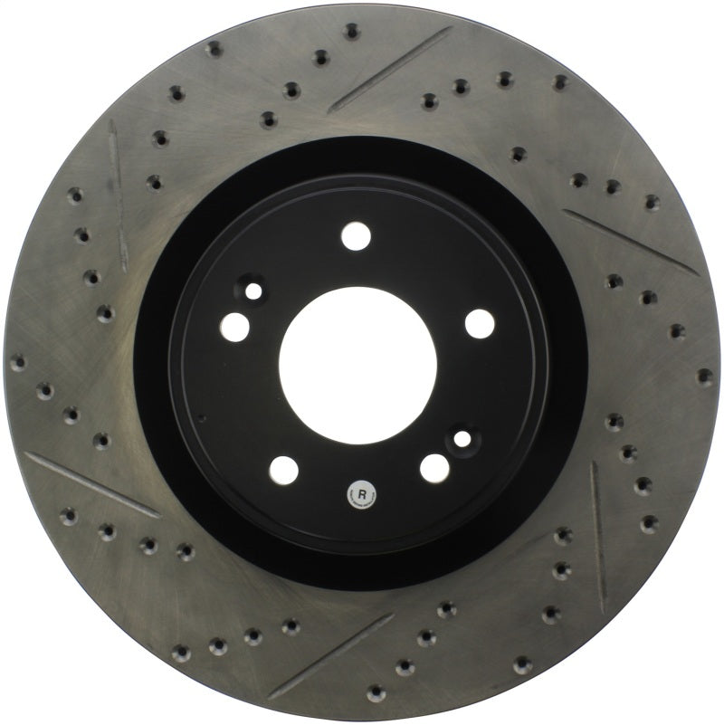 Stoptech 127.51036R StopTech 10 Hyundai Genesis Coupe w/ Factory Brembo Slotted & Drilled Right Front Rotor