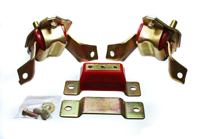 Energy Suspension 4.1124R 84-95 Ford Mustang 5.0 (302c.i.) V8 Red Motor & Transmission Mount Set