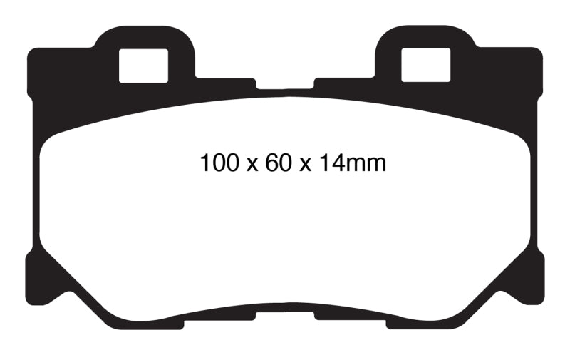 EBC DP41824R 08-13 Infiniti FX50 5.0 Yellowstuff Rear Brake Pads