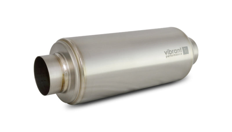 Vibrant 17532 Titanium Resonator 3in. Inlet / 3in. Outlet x 16in. Long