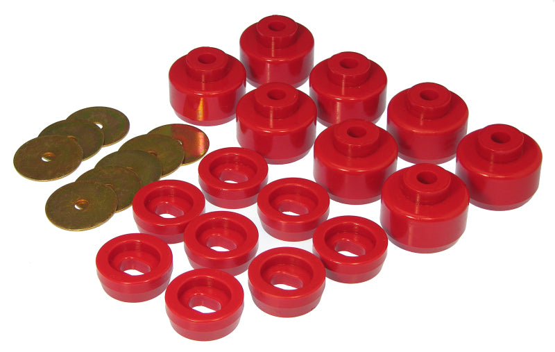 Prothane 7-148 99-07 Chevy Silverado Canadian Model Body Mount - Red