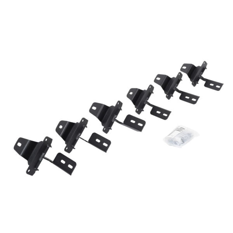 Go Rhino 6945066 18-22 Jeep Wrangler JLU 4DR Mounting Brackets (V-Series V3/RB10 Slim/RB20 Slim) - Tex. Blk