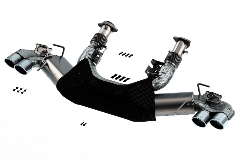 Borla 140839 2020 Chevrolet Corvette C8 6.2L ATAK 3in Exhaust System Dual Round A/C Tips 4inx 4.75in