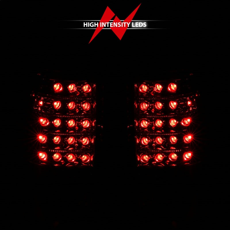 ANZO 311010 1999-2007 Chevrolet Silverado 1500 LED Taillights Red/Clear