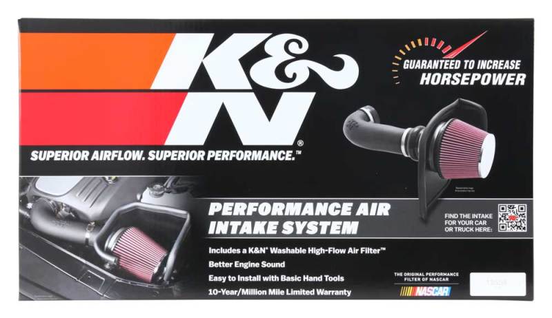 K&N Engineering 77-1577KS K&N 19-20 Jeep Cherokee L4-2.4L Performance Air Intake Kit