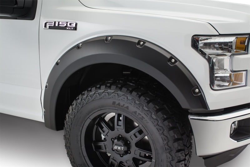 Bushwacker 20935-02 15-17 Ford F-150 Styleside Pocket Style Flares 4pc 67.1/78.9/97.6in Bed - Black