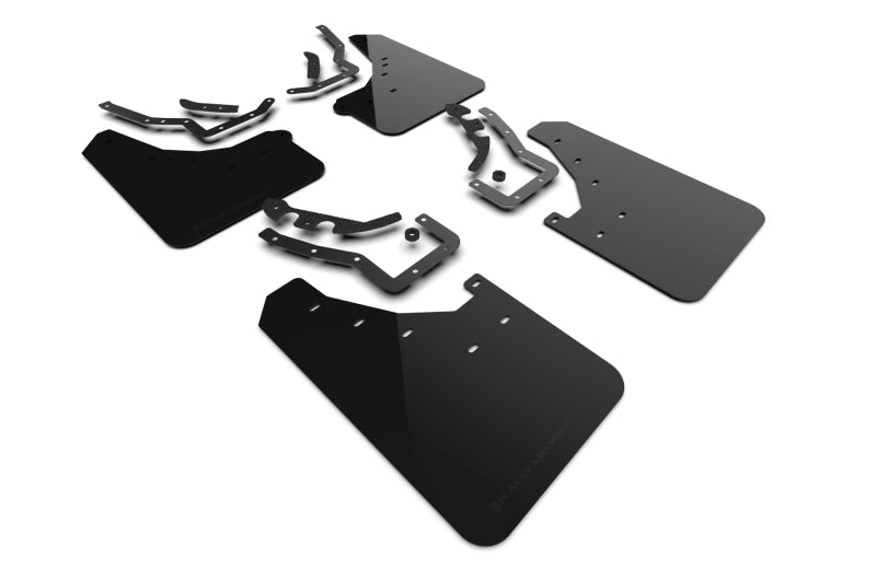 Rally Armor MF114-UR-BLK-MBK 2024 Toyota Tacoma Black UR Mud Flap w/ Metallic Black Logo