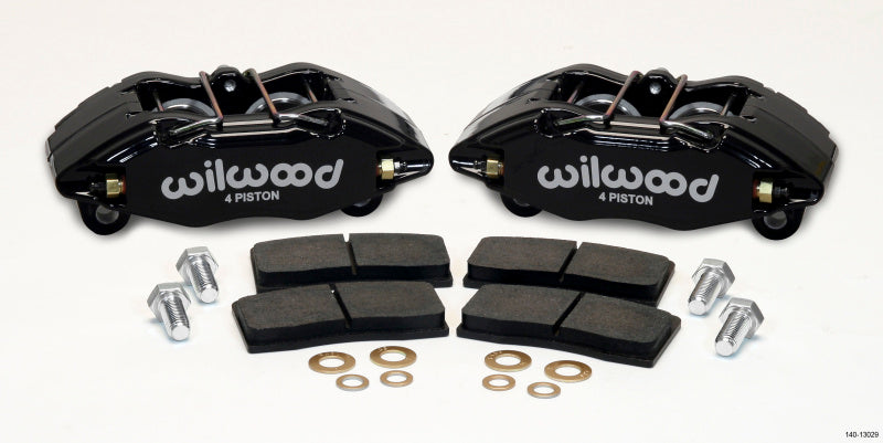 Wilwood 140-13029 DPHA Front Caliper & Pad Kit Black Honda / Acura w/ 262mm OE Rotor