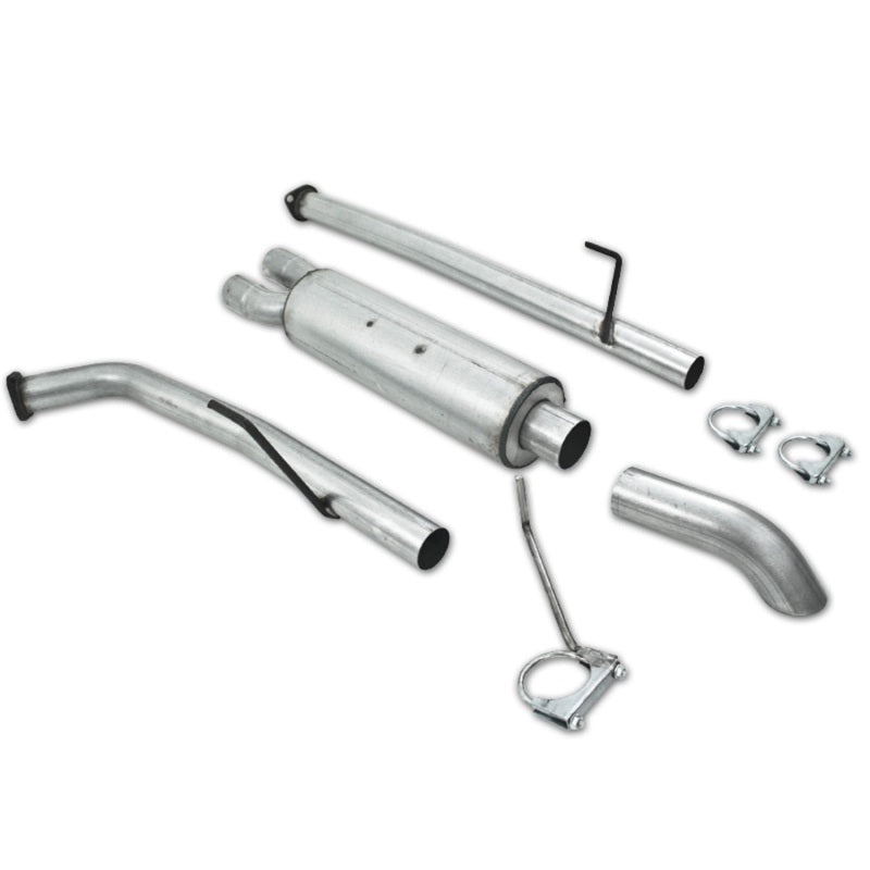 MBRP S5318AL 07-08 Toyota Tundra Cat Back Turn Down Single Side Aluminized Exhaust