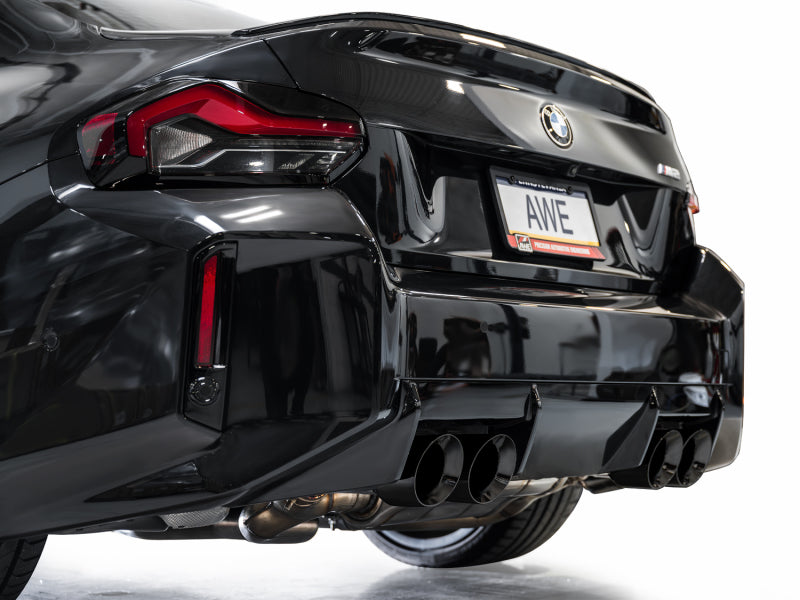 AWE Tuning 3020-43487 23-24 BMW G87 M2 Track Edition Exhaust - Diamond Black Tips