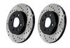 Stoptech 128.37047 Centric Drilled OE Design Brake Rotor