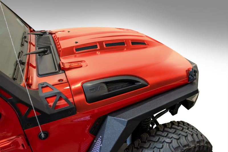 DV8 Offroad HDMBJL-01 18+ Jeep JL Heat Dispersion Hood - Primer Black