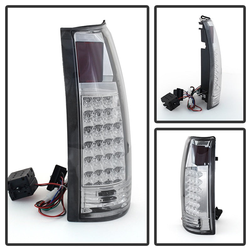 SPYDER 9022432 xTune Yukon Denali 99-00 LED Tail Lights Chrome ALT-JH-CCK88-LED-C