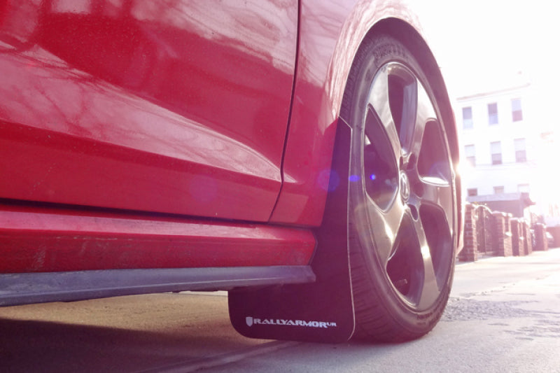 Rally Armor MF37-UR-RD/WH 15-21 VW Golf/GTI/TSI Red UR Mud Flap w/ White Logo